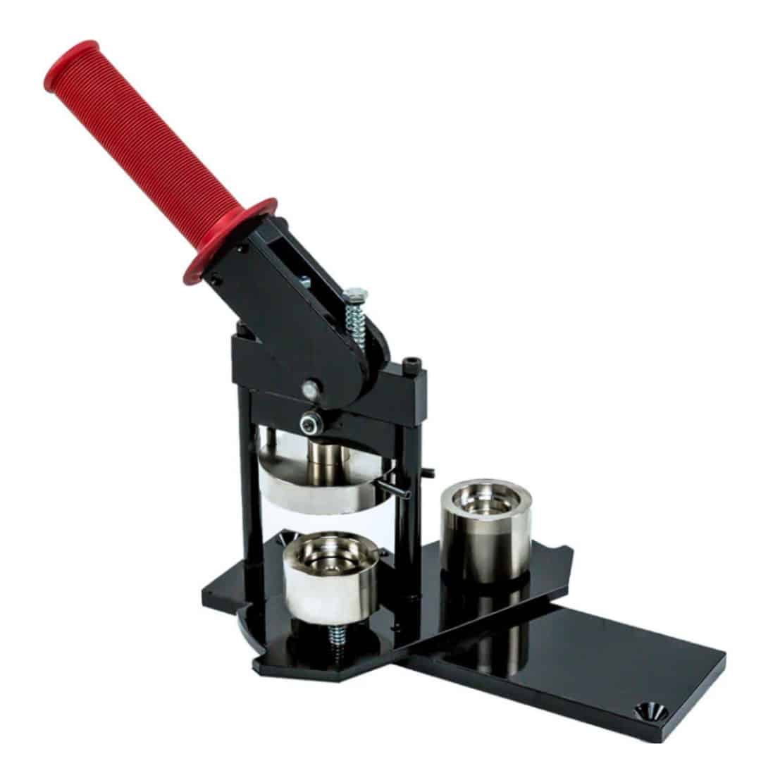 1 American Button Machine 1" button maker is available at the Glenn A Jones MD Memorial Library Makerspace