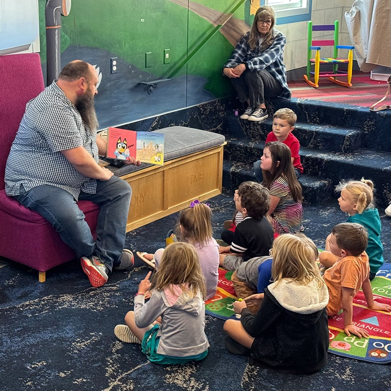 The Glenn A Jones MD Memorial Library kids programs include storytime for children of all ages