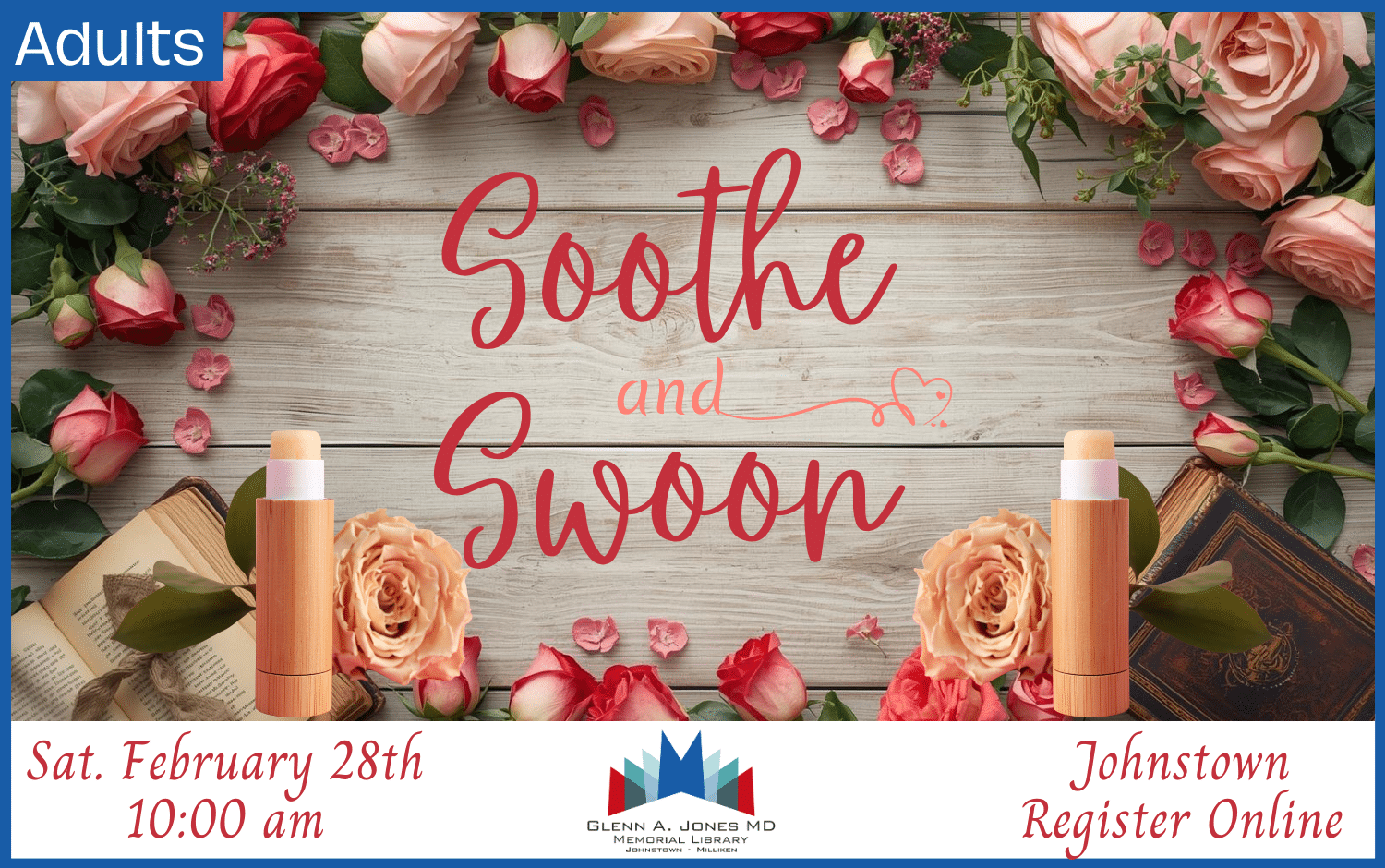 Soothe & Swoon. Feb. 28th @ 10am. Register Online.