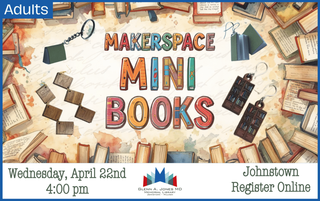 Makerspace Mini Books. April 22nd @ 4pm