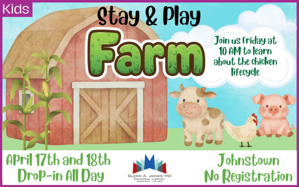 Stay & Play Farm. April 17th and April 18th. Drop-in all day.