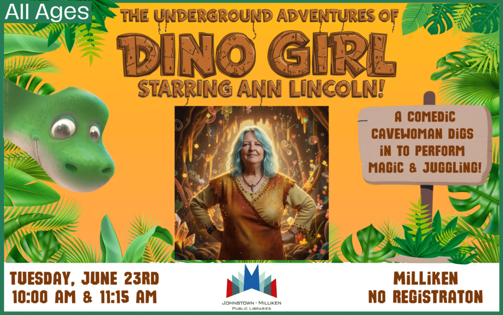 Ann Lincoln Magic Show in Milliken. June 23rd @ 10 am and 11:15 am