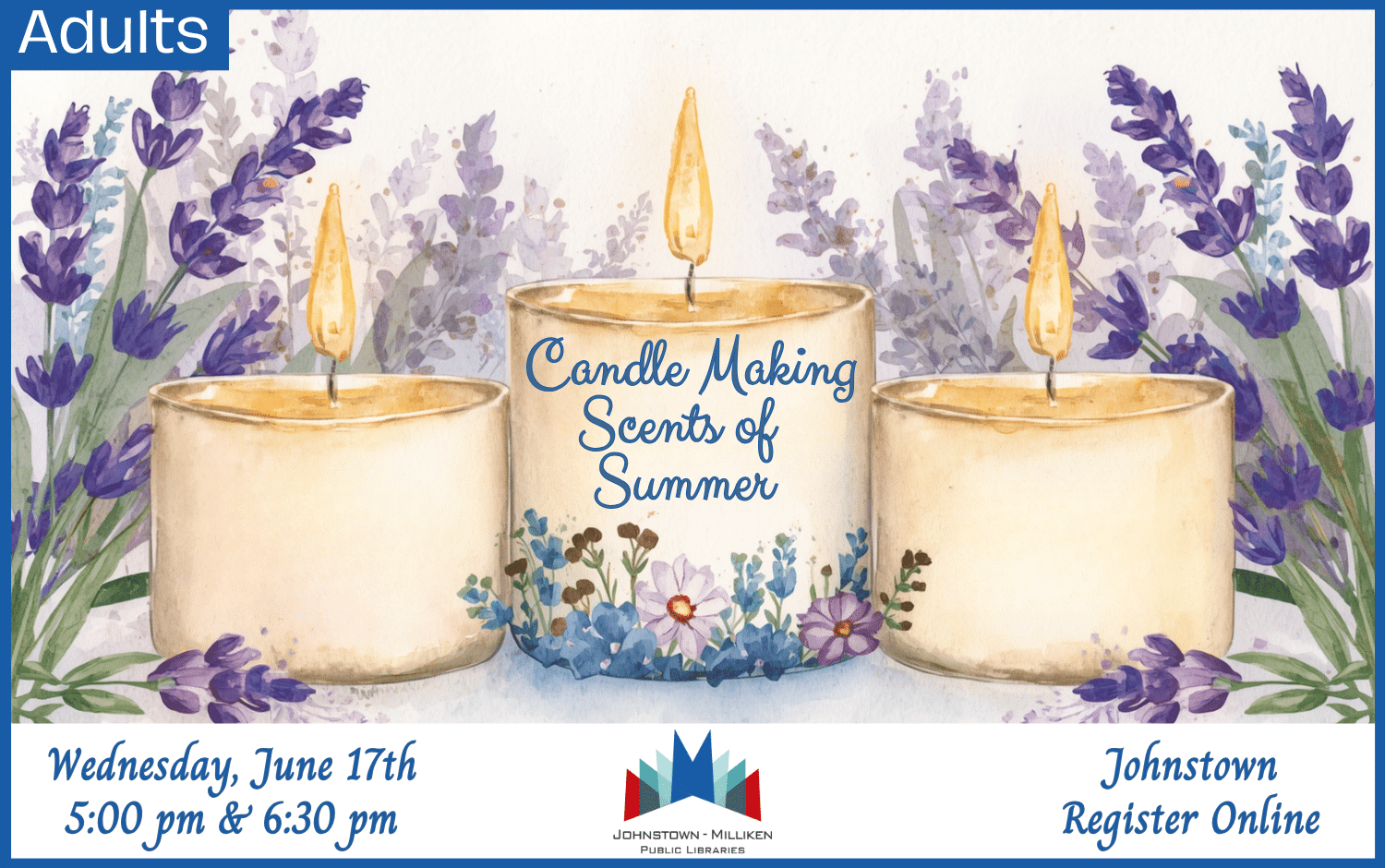 Candle Making in Johnstown. June 17th @ 5 pm and 6:30 pm