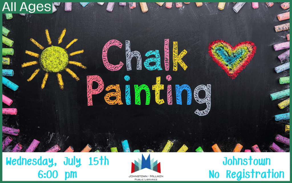 Chalk Painting in Johnstown. July 15th @ 6pm. No Registration