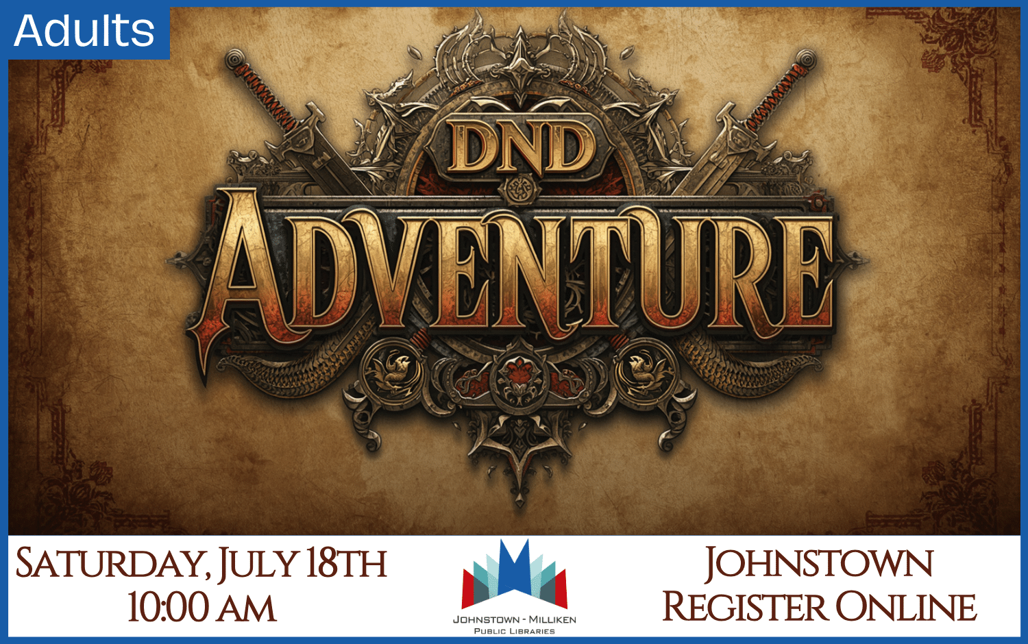 One-Shot DND Adventure. July 18th in Johnstown @ 10 am.