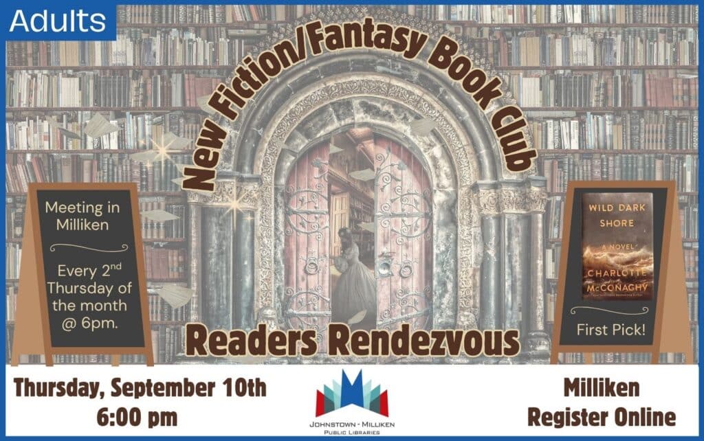 Sign up for the first official Milliken Public Library Book Club.