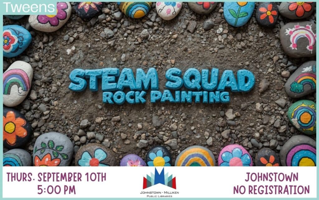 Rock Painting in Johnstown. Sept. 10th @ 5pm