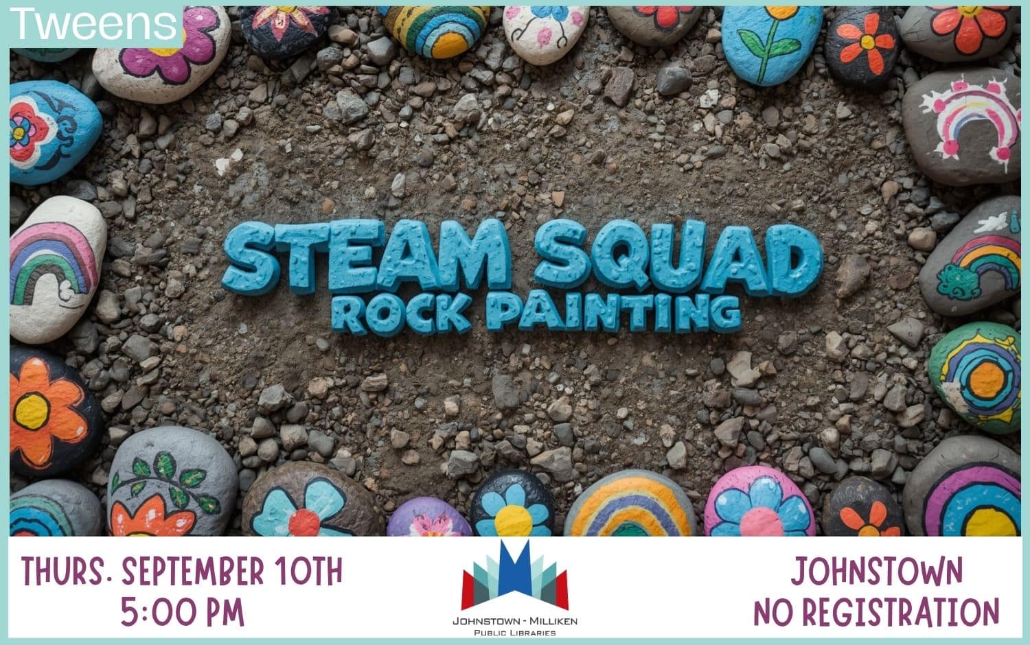 Rock Painting in Johnstown. Sept. 10th @ 5pm