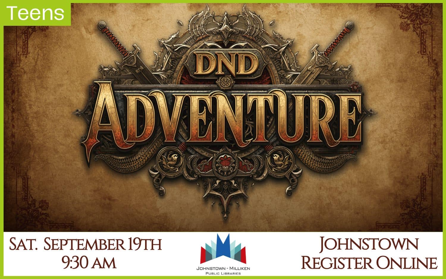 One-shot DND Adventure. Sept. 19th @ 9:30 am