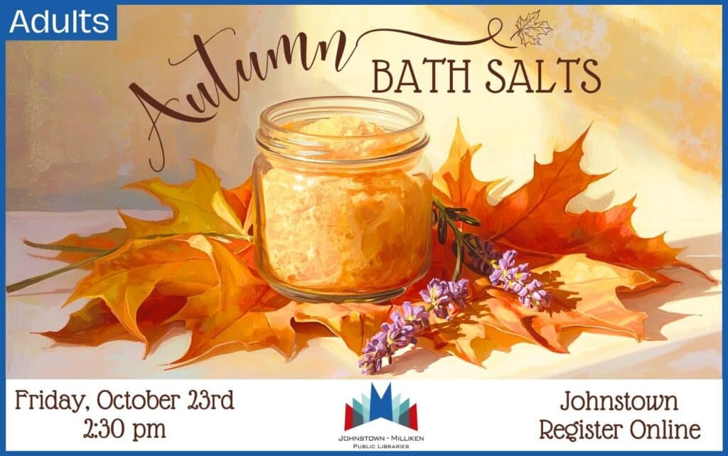 Autumn Bath Salts in Johnstown. Oct. 23rd @ 2:30 pm