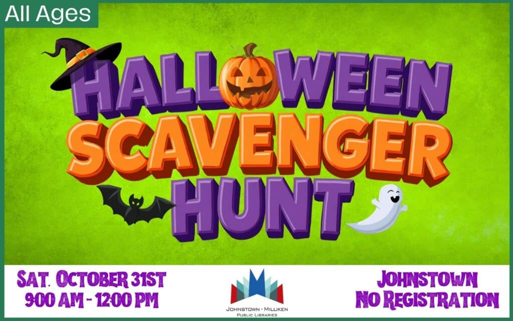 Halloween Scavenger Hunt in Johnstown. Oct. 31st @ 9 am