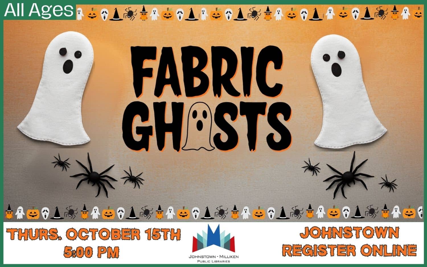 Fabric Ghosts in Johnstown. Oct. 15th @ 5 pm