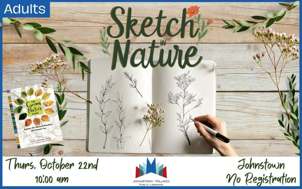 Sketch in Nature. Oct. 22nd in Johnstown @ 10 am