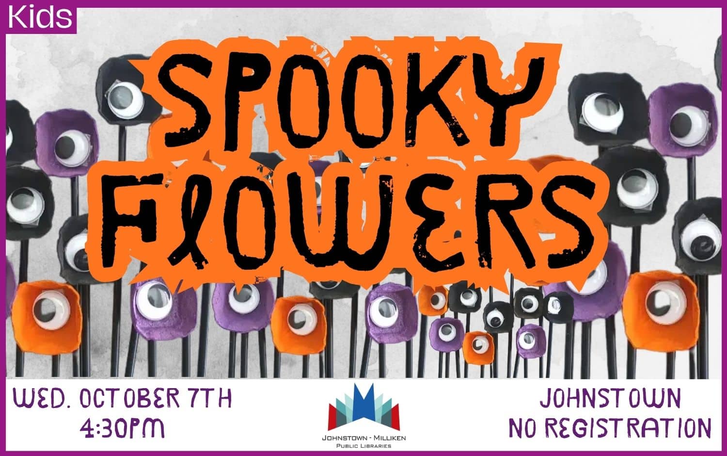 Spooky Flowers in Johnstown. Oct. 7th @ 4:30 pm