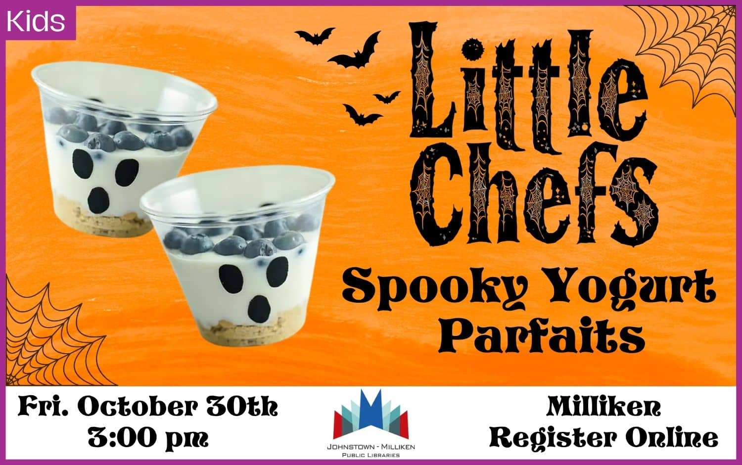 Spooky Yogurt Parfaits in Milliken. Oct. 30th @ 3 pm