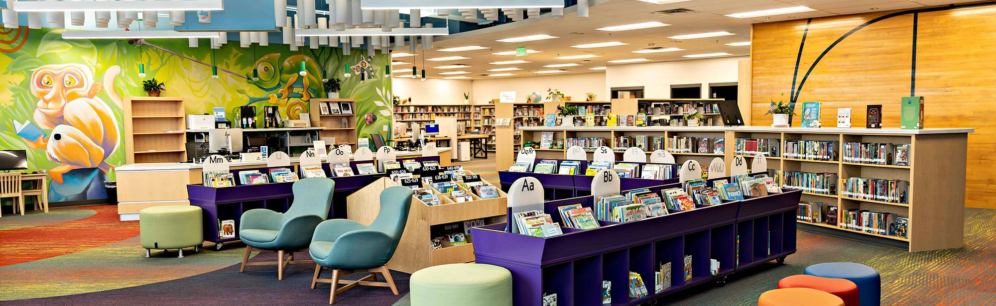 The Glenn A Jones MD Memorial Library kids area is filled with books, games, and toys for sparking your child's imagination